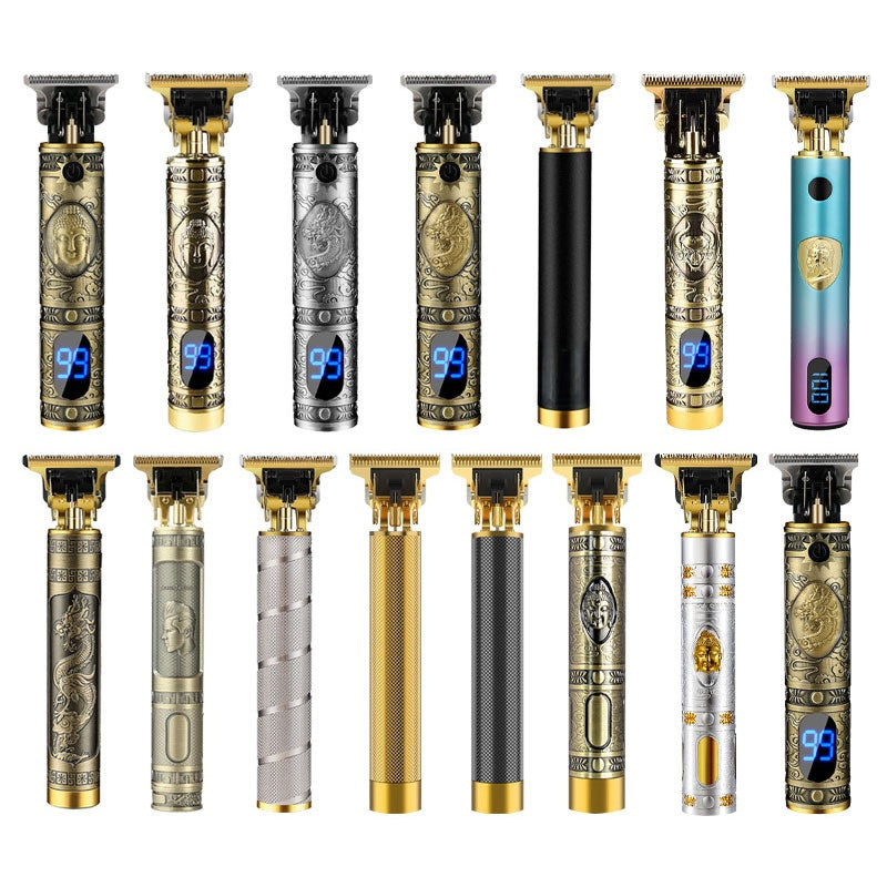 Rechargeable Electric Hair Clipper with Titanium Blade