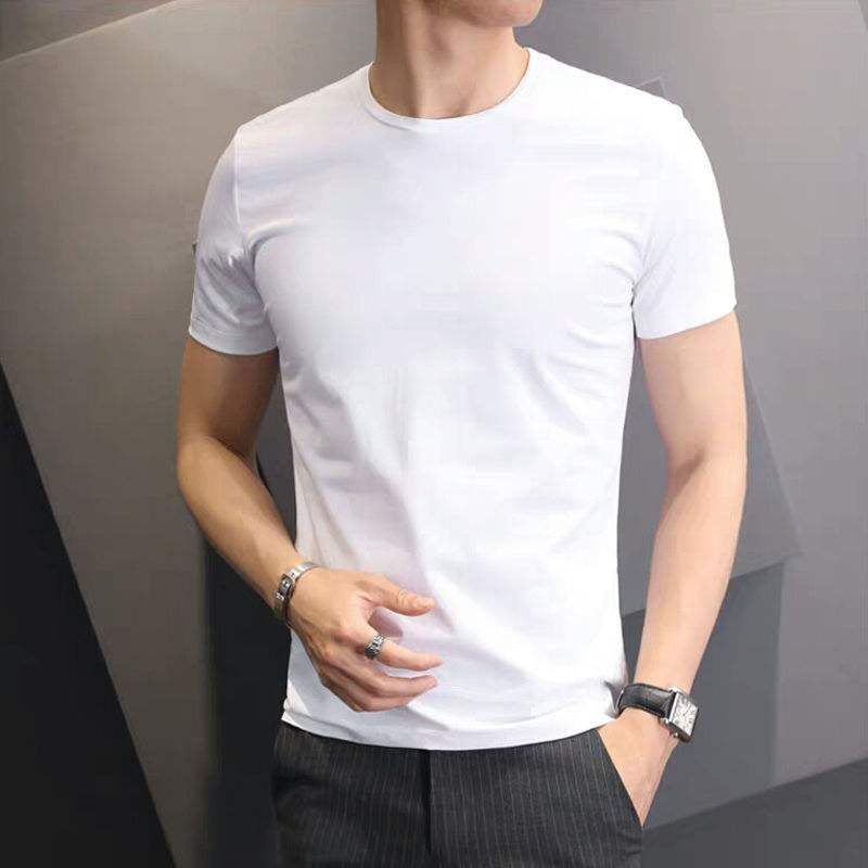 Thin printed short-sleeved T-shirt for men