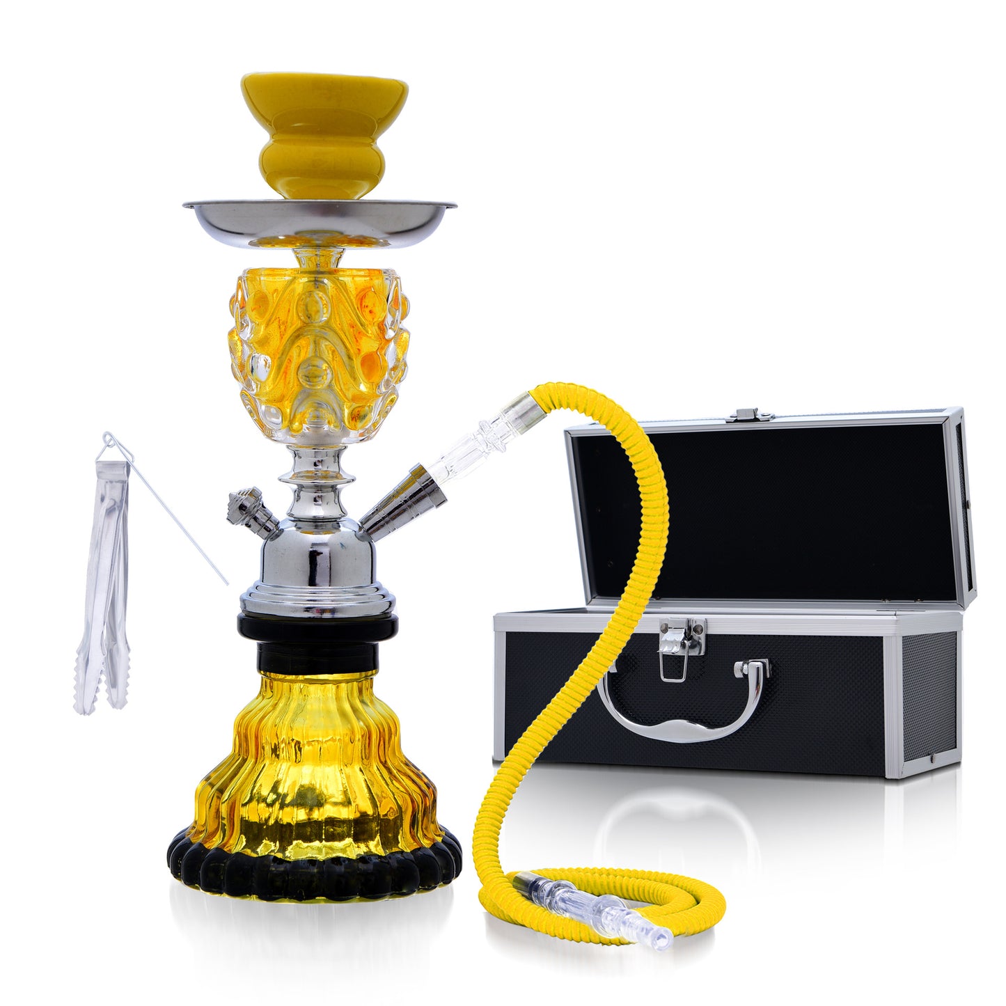 Bar single and double tube glass hookah