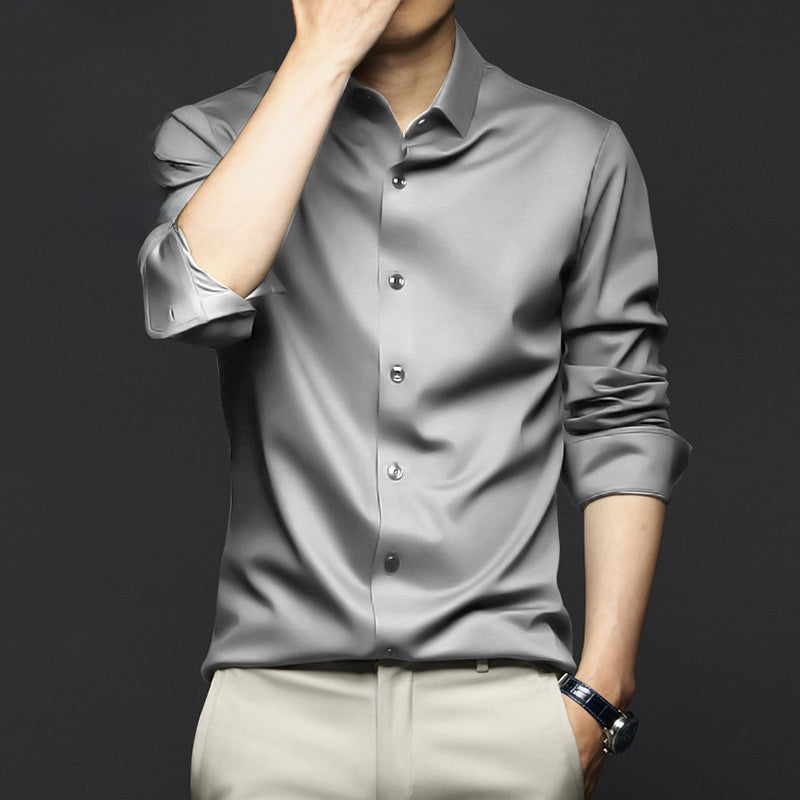 Men's Long Sleeve Anti-Wrinkle Dress Shirt