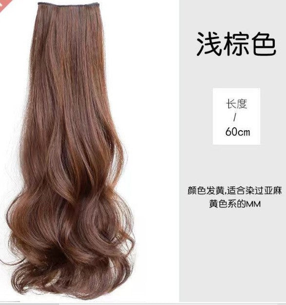 3-Piece Seamless Invisible Long Curly Hair Extensions for Women