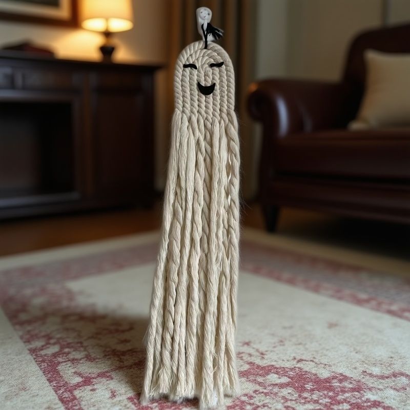 Halloween ghost cotton rope pendant