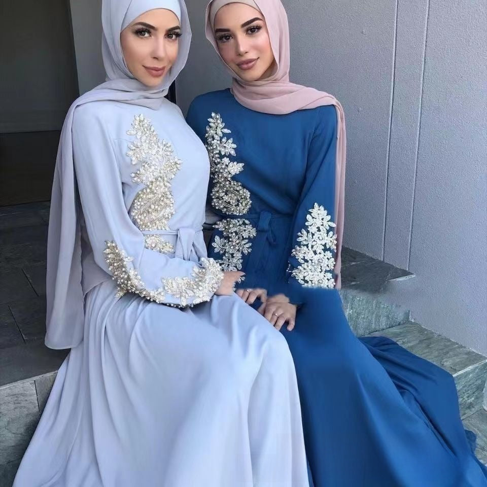 Muslim Long Sleeve Abaya Dress for Women