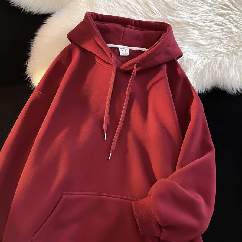 A highly anticipated solid-color sweatshirt for men
