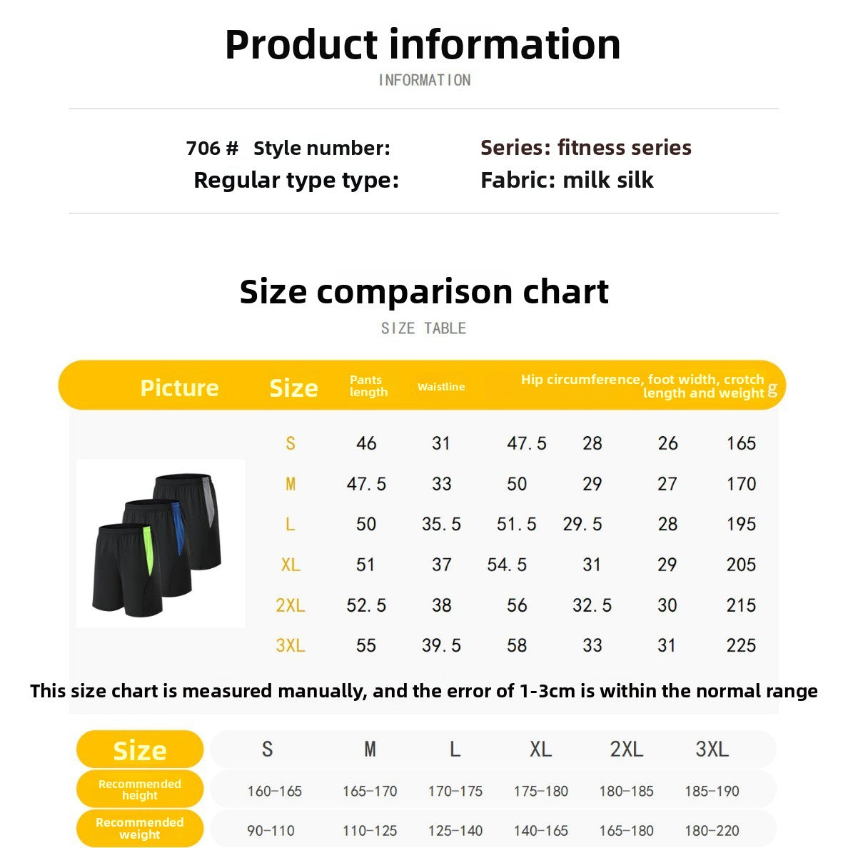 A man in sports yoga shorts