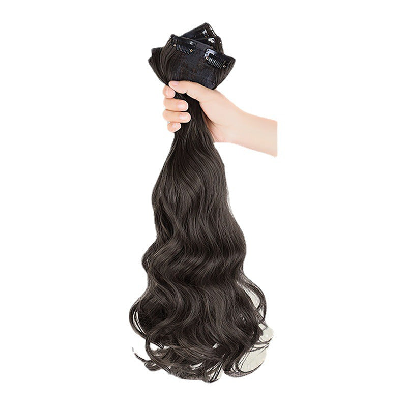 3-Piece Seamless Invisible Long Curly Hair Extensions for Women