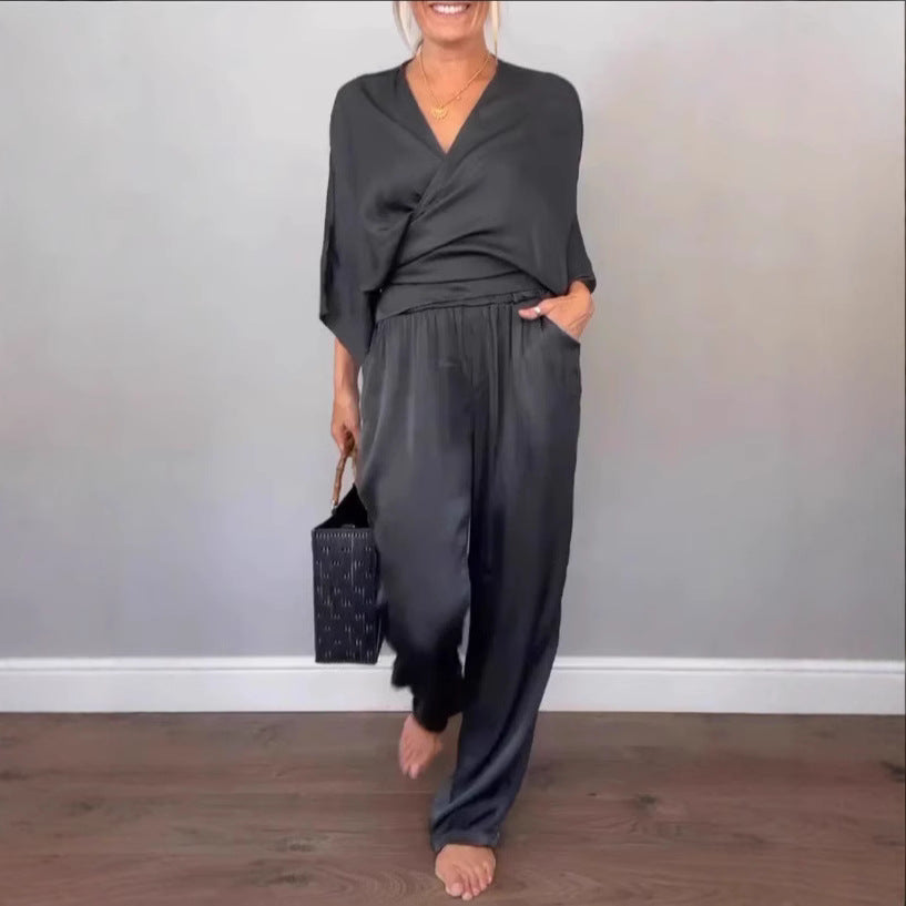 Women's Solid Satin Clothes