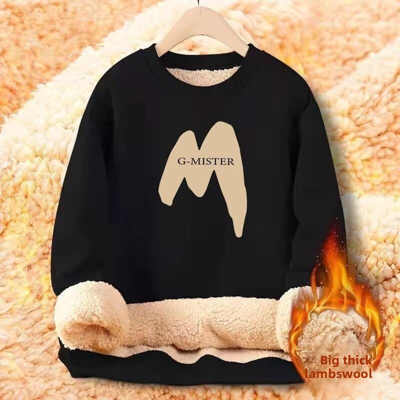 Sheepskin thermal sweatshirt for men