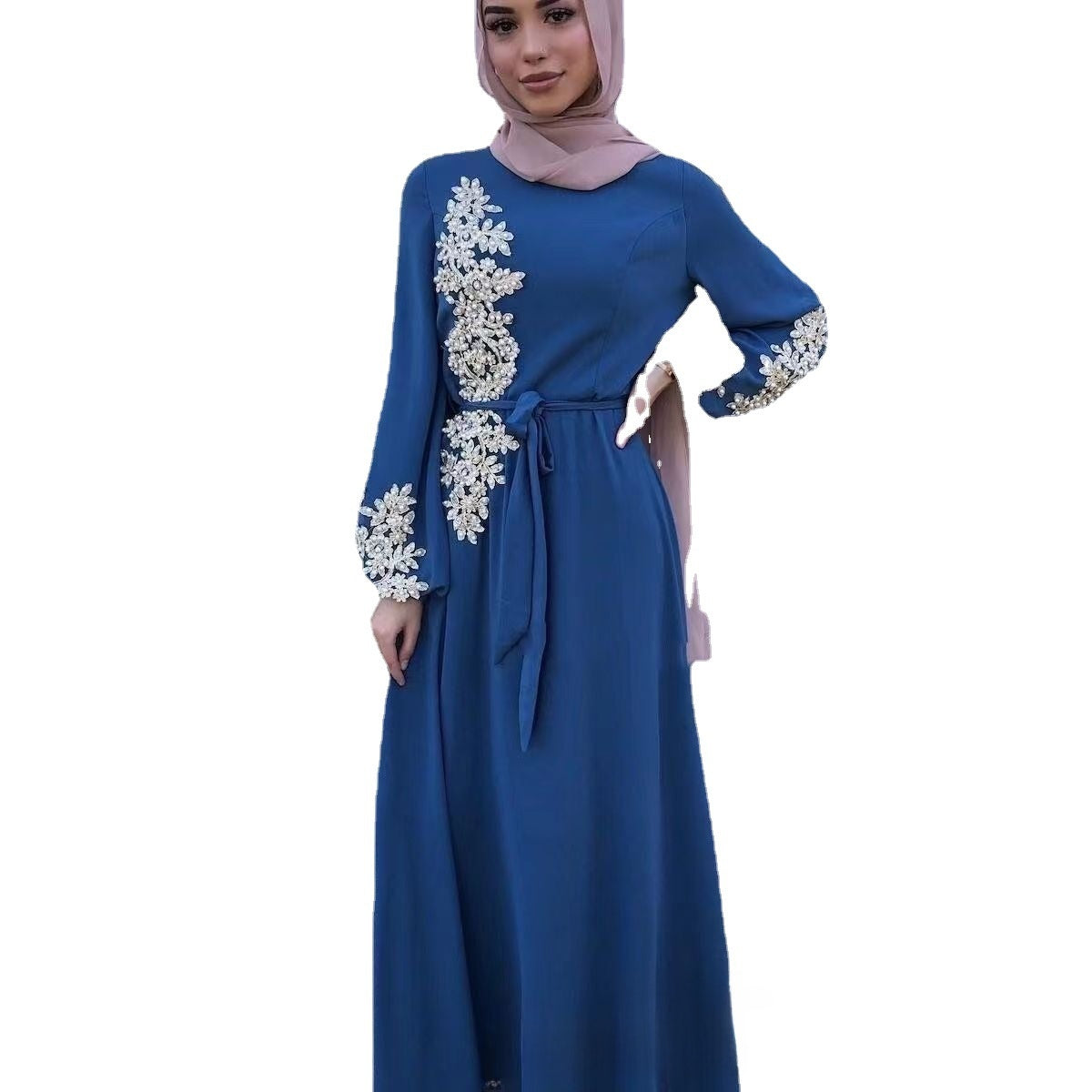 Muslim Long Sleeve Abaya Dress for Women