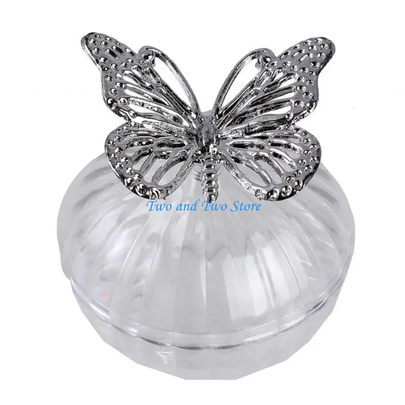 HX6F Decorative Butterfly Accent Plastic Serving Dish For Event Candy Storage Container