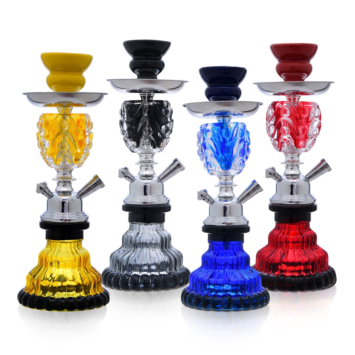 Bar single and double tube glass hookah