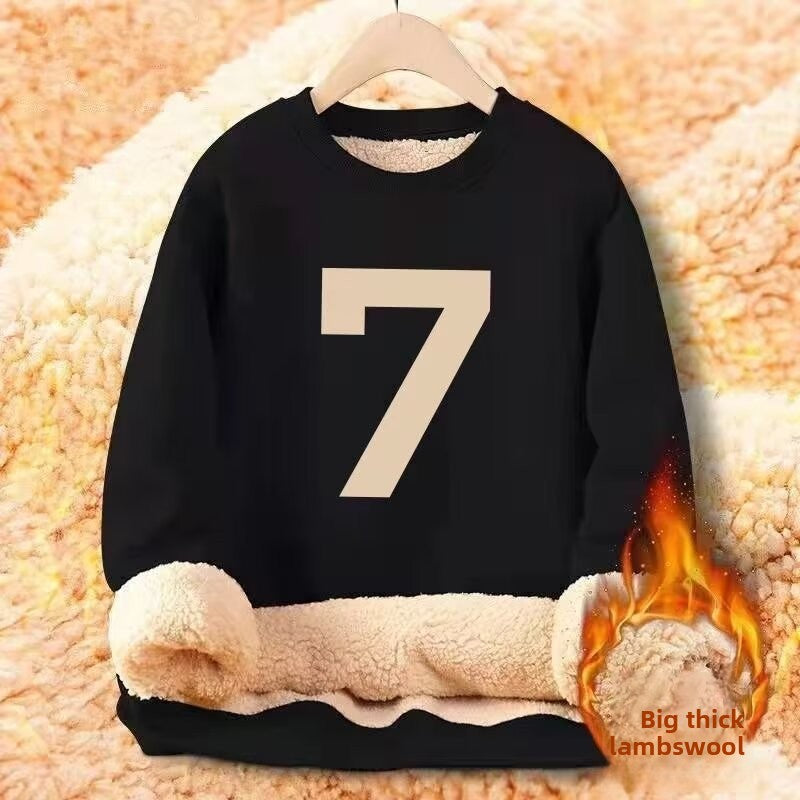 Sheepskin thermal sweatshirt for men