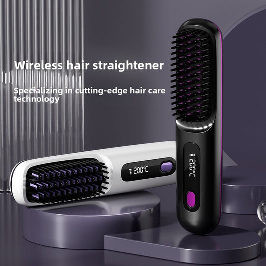 Wireless Ceramic Hair Straightener Comb