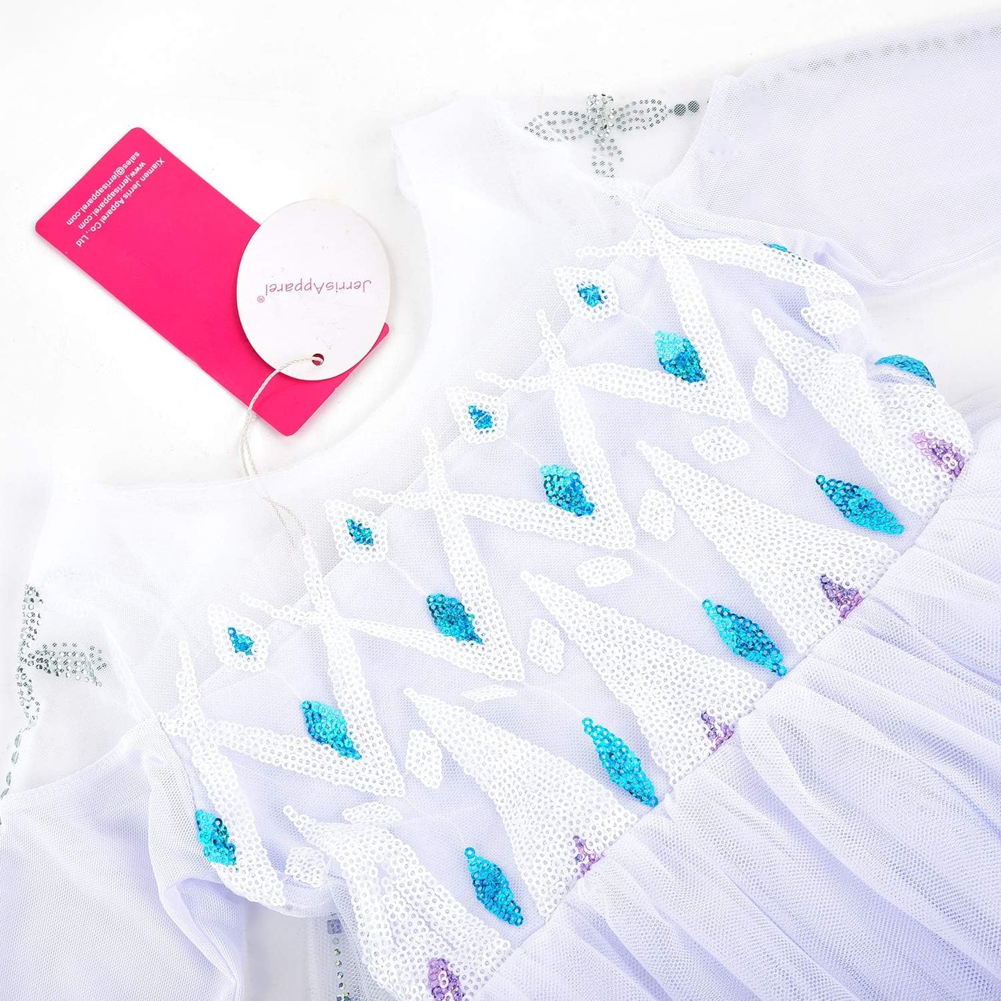 Girl Princess Costume Snow Party Dress Halloween Cosplay Dress Up
