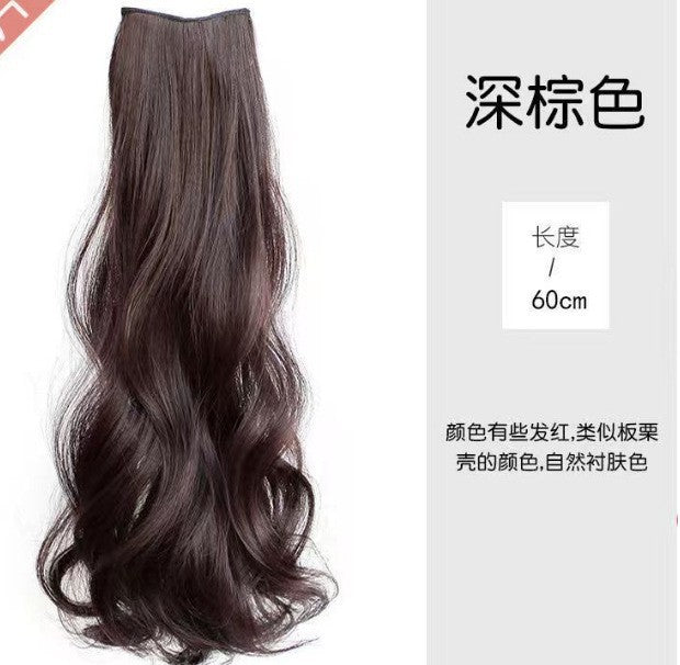 3-Piece Seamless Invisible Long Curly Hair Extensions for Women