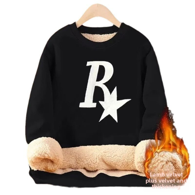 Sheepskin thermal sweatshirt for men