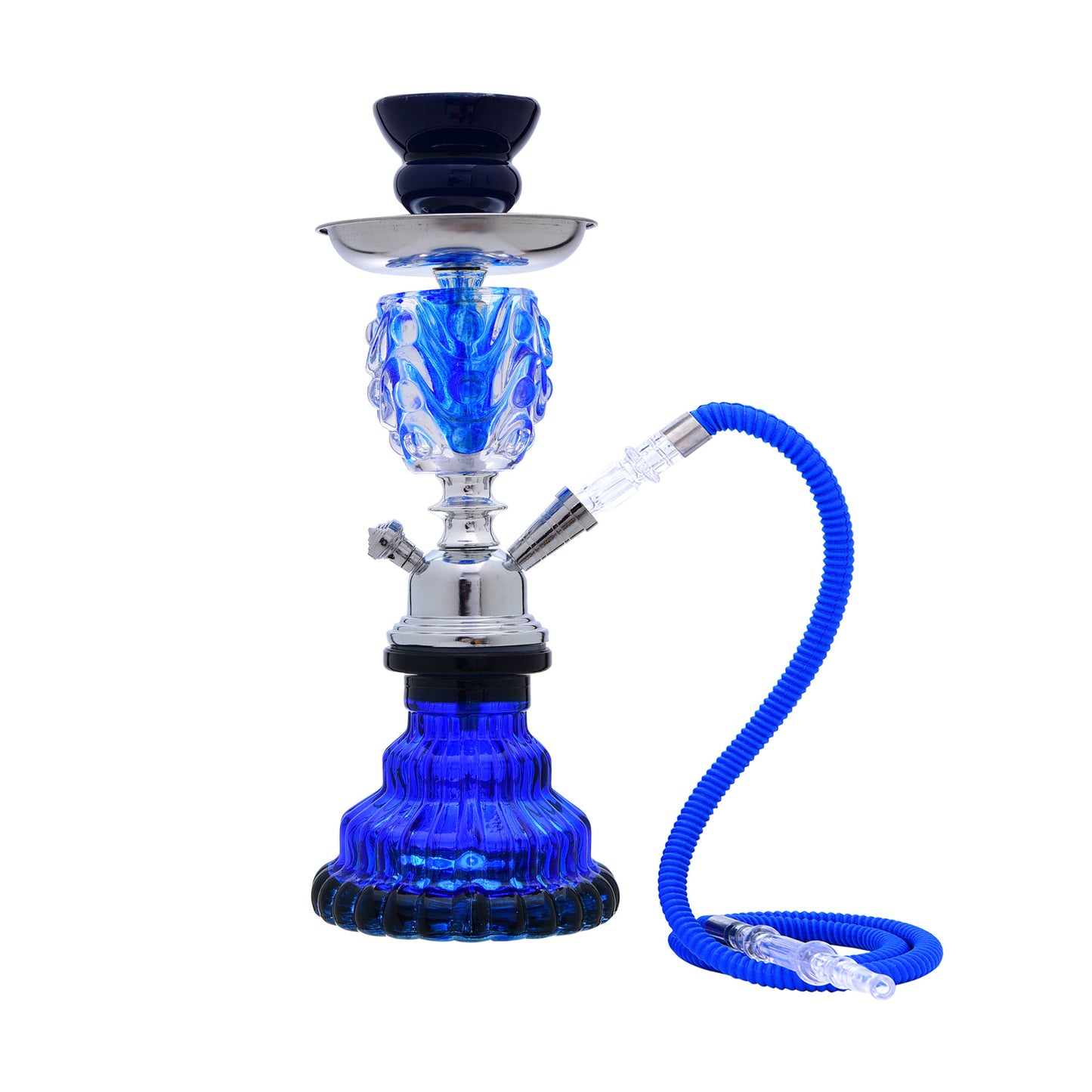 Bar single and double tube glass hookah