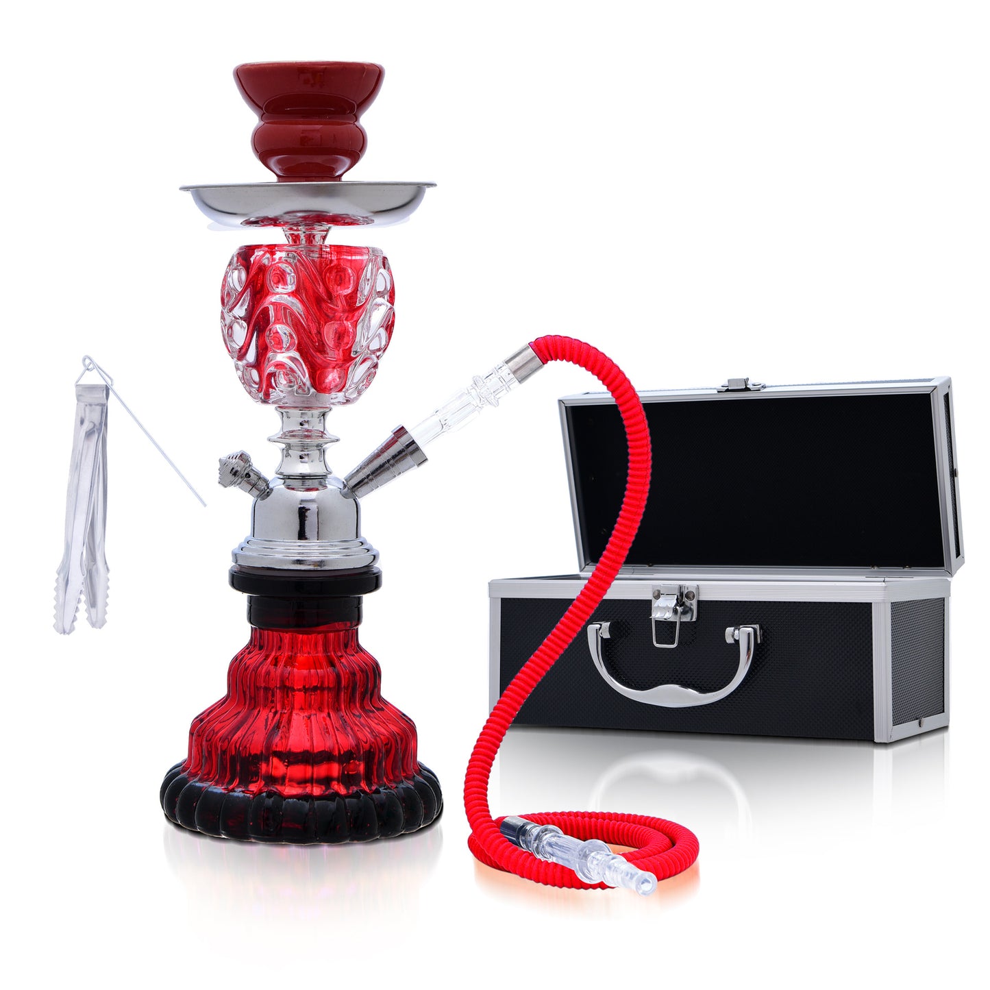 Bar single and double tube glass hookah