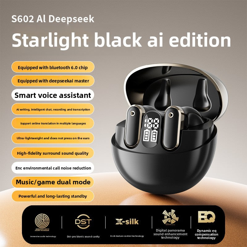 Deepseek Wireless Bluetooth Headset with AI Translation