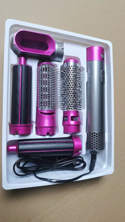 Multi-functional five-in-one hot air comb