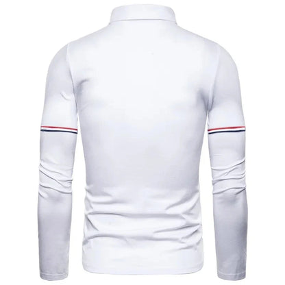 Summer casual long sleeved polo shirt with breathable fabric that balances fashion and comfort