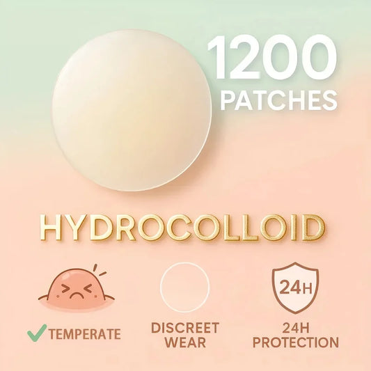 1200 pieces/set of hydrogel patches for acne coverage, suitable for both men and women, suitable for all skin types