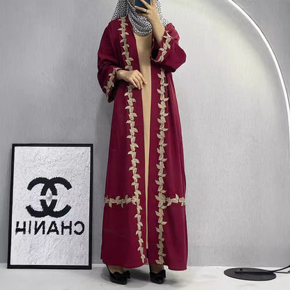 Elegant Embroidered Cardigan Robe for Women