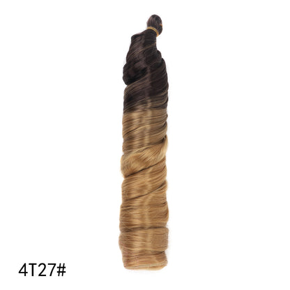 Crochet hair tubes curved wigs braids