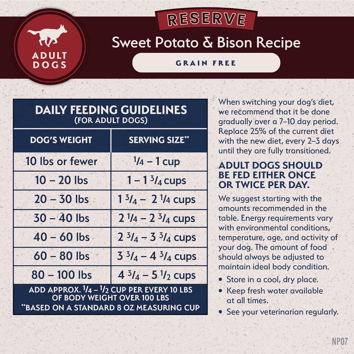 Limited Ingredient Grain-Free Dry Dog Food for Adults, Sweet Potato & Bision Recipe, 4 lb