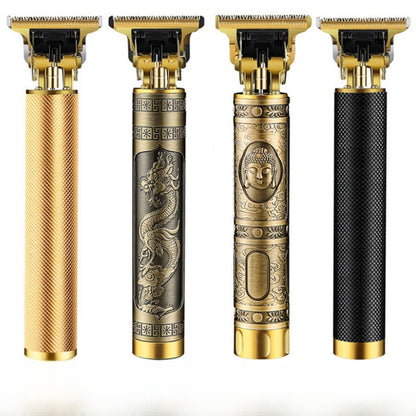 Rechargeable Electric Hair Clipper with Titanium Blade