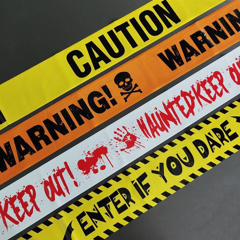 Halloween Decoration Warning Belt