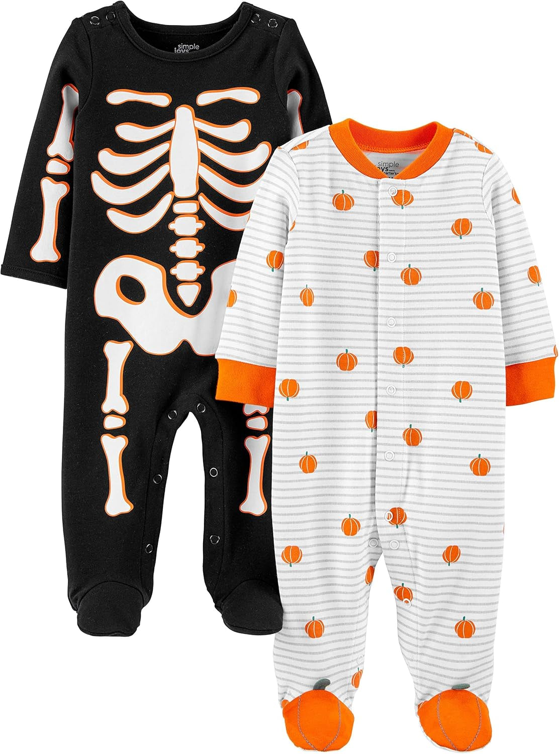 Baby 2-Pack Halloween Cotton Footed Sleep and Play