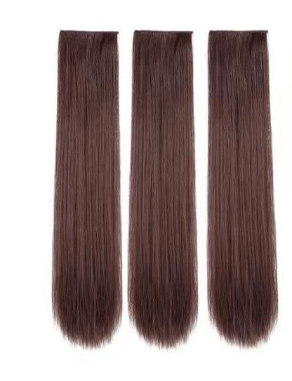 3-Piece Seamless Invisible Long Curly Hair Extensions for Women