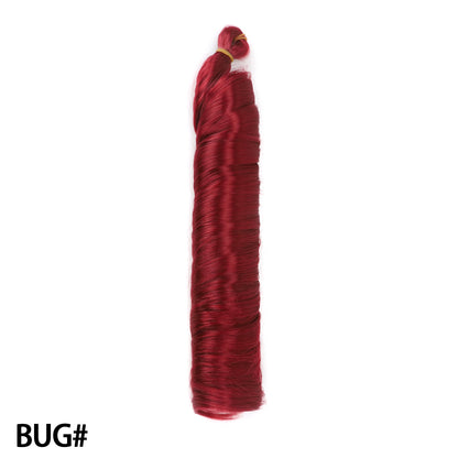 Crochet hair tubes curved wigs braids