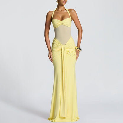 A sexy strapless dress for women