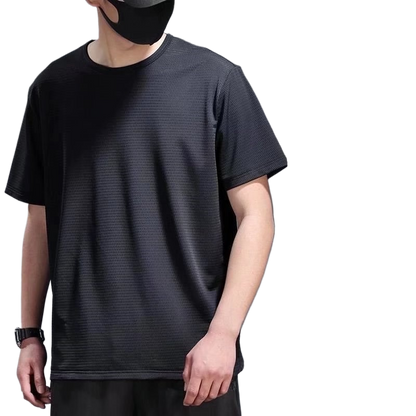 Ice Silk Short-Sleeved T-Shirt for Men