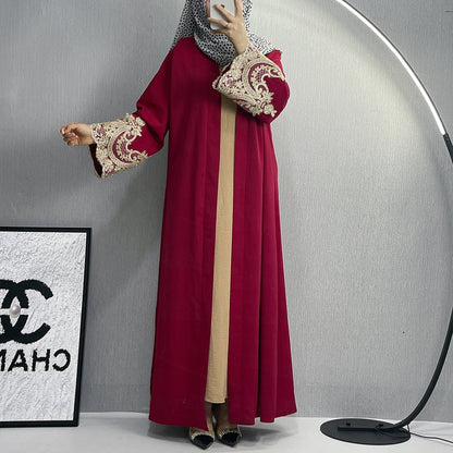 Elegant Embroidered Abaya Dress for Women