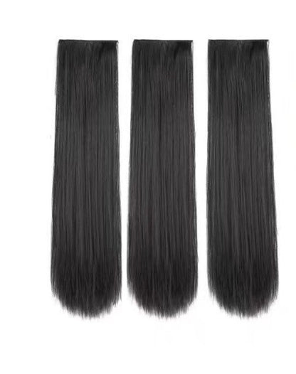 3-Piece Seamless Invisible Long Curly Hair Extensions for Women