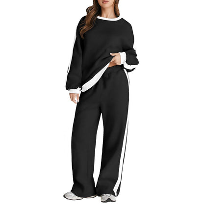 Pullover hoodie and sweatpants for women