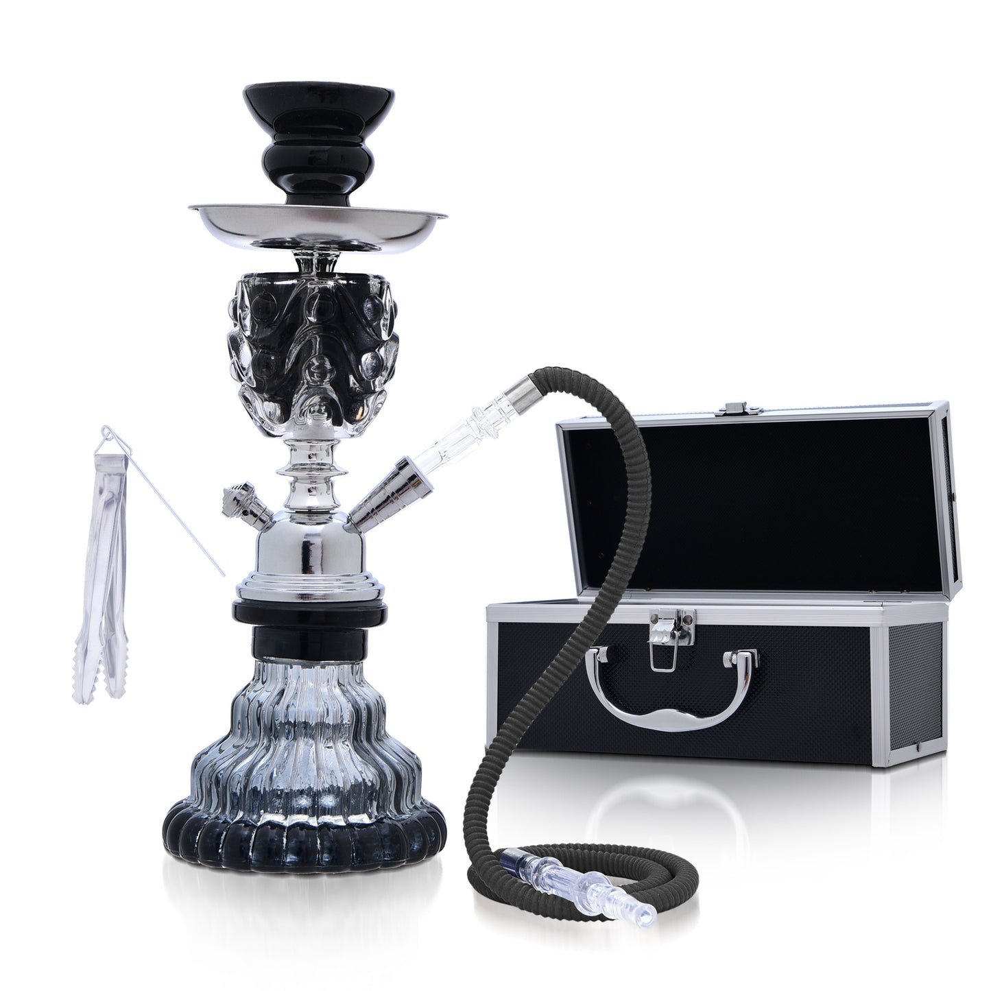 Bar single and double tube glass hookah