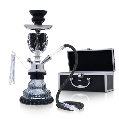 Bar single and double tube glass hookah