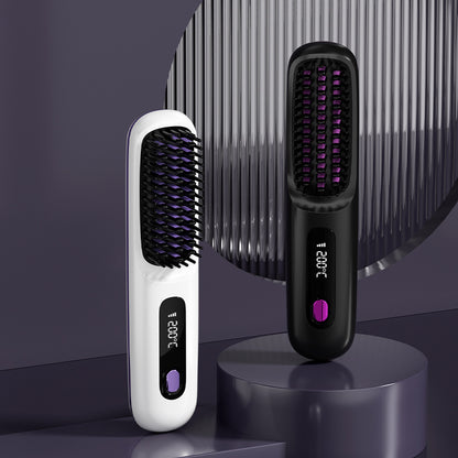 Wireless Ceramic Hair Straightener Comb