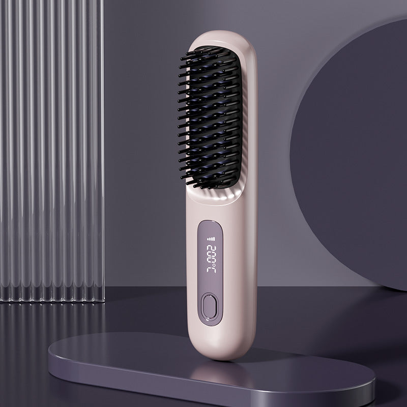 Wireless Ceramic Hair Straightener Comb
