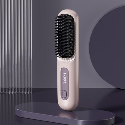 Wireless Ceramic Hair Straightener Comb