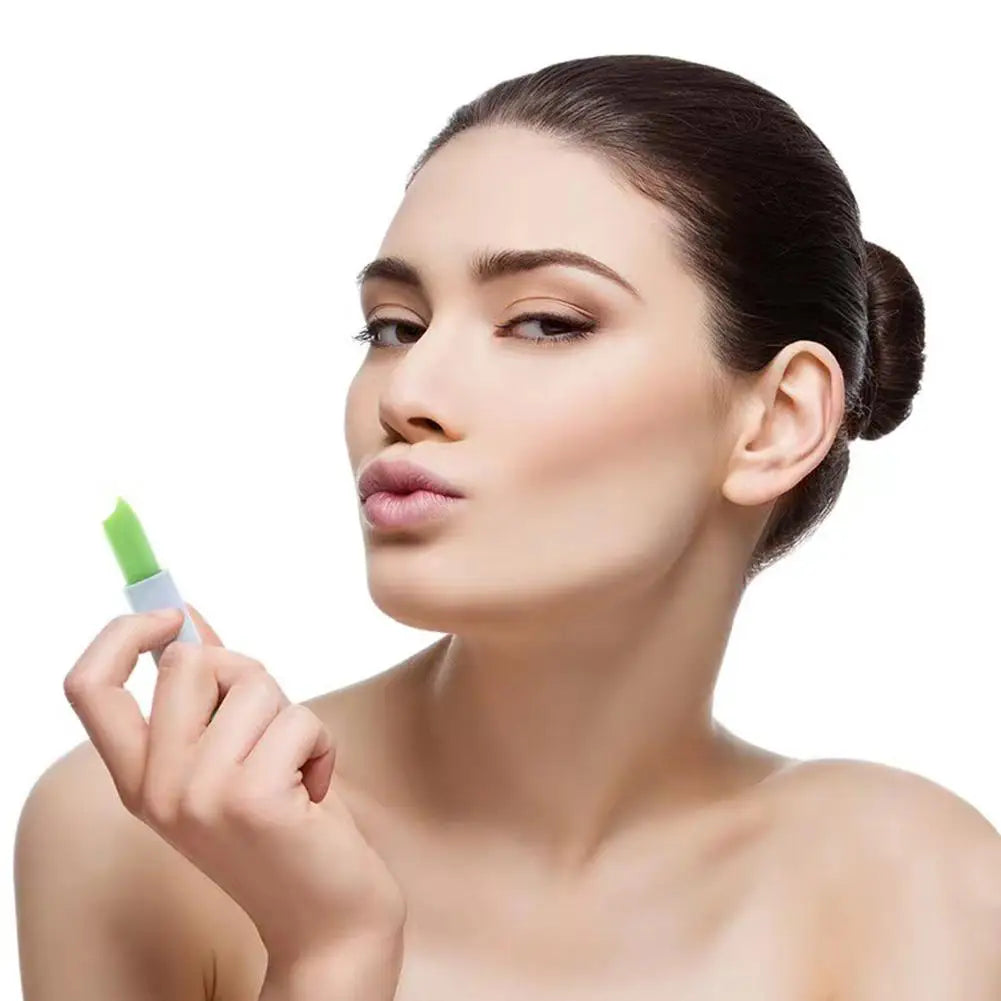 Aloevera Color Changing Lip Balm Moisturizing Lipstick Waterproof Long-lasting for Women Colorful Changeable Lip Care
