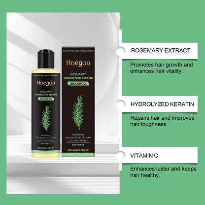 Hoegoa Rosemary Thickening Shampoo for Hair Repair and Oil Control