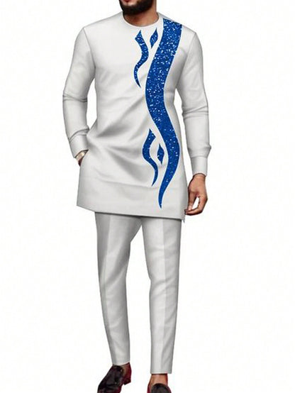 men embroidery suit