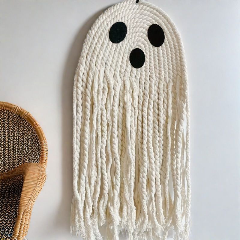 Halloween ghost cotton rope pendant