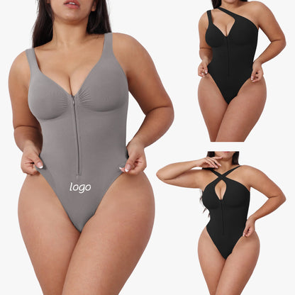 Women'S Slimming Underwear Bodysuit Corset Body Shaper Waist Shaper Shapewear Woman Post-Surgical Slimming Zip Jumpsuit
