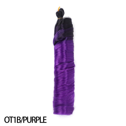 Crochet hair tubes curved wigs braids